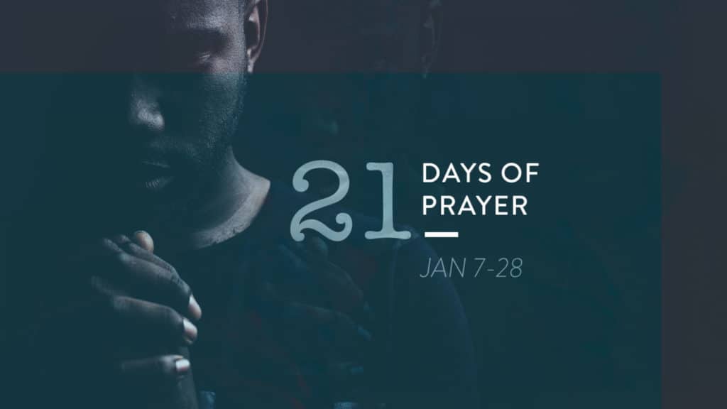 Days of Prayer Announcement